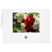 Summer Bouquet Flowers Cards (Back Horizontal)