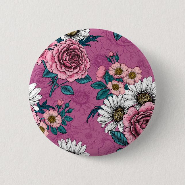 Summer bouquets 2 button (Front)