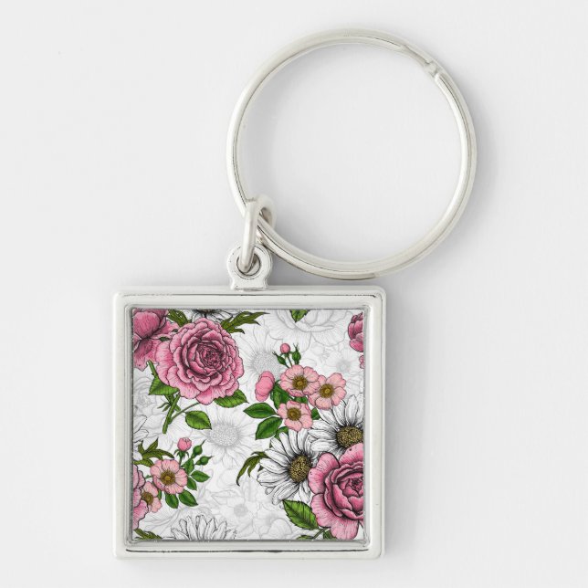 Summer bouquets keychain (Front)