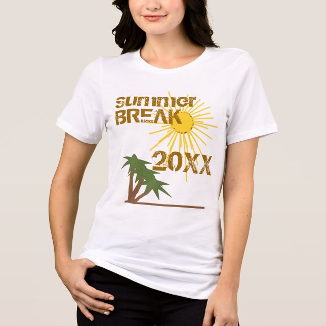 Summer Break Tri-Blend Shirt (Front)