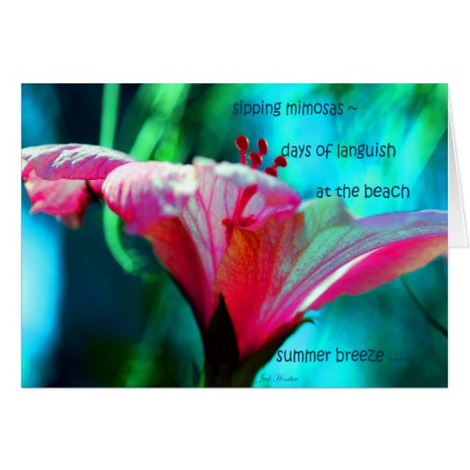 Summer Breeze ~ "At The Beach" Cards (Front Horizontal)