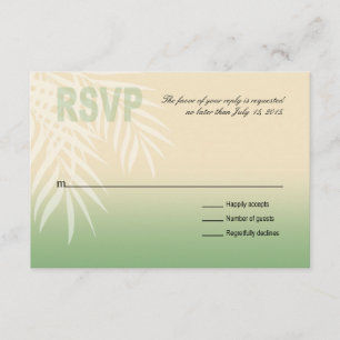 Summer Breeze Beach RSVP   jade Card