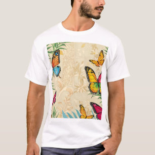 Summer Breeze Butterfly T-Shirt Design