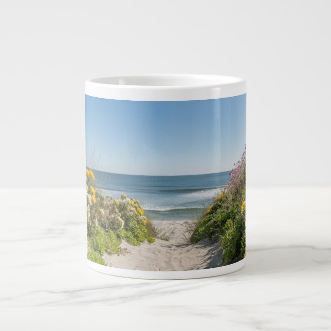 Summer Breeze by the Shore  Giant Coffee Mug (Front)