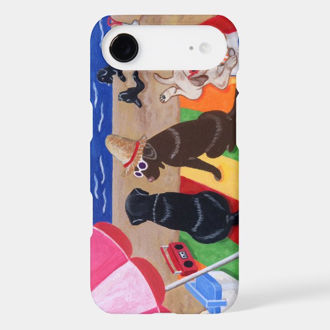Summer Breeze Labradors Painting Case-Mate iPhone Case (Back)