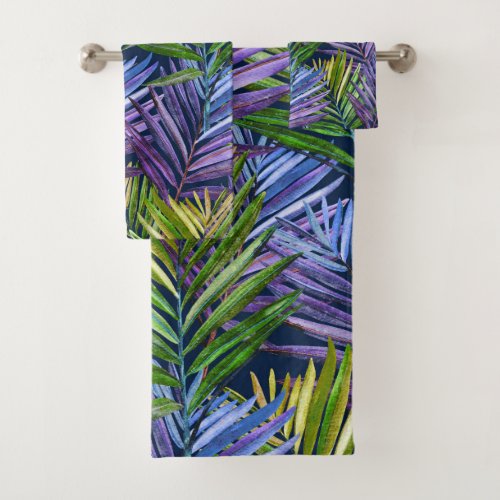 Summer Breeze Tropical Beach Palms Bath Towel Set