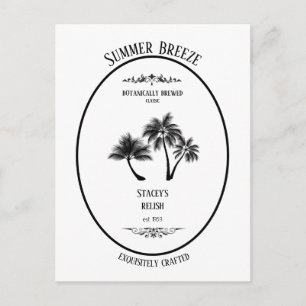 Summer Breeze Vintage Apothecary Personalized  Postcard