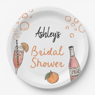 Summer Bridal Shower Paper Plates