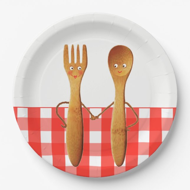 Summer Bridal Shower Paper Plates (Front)