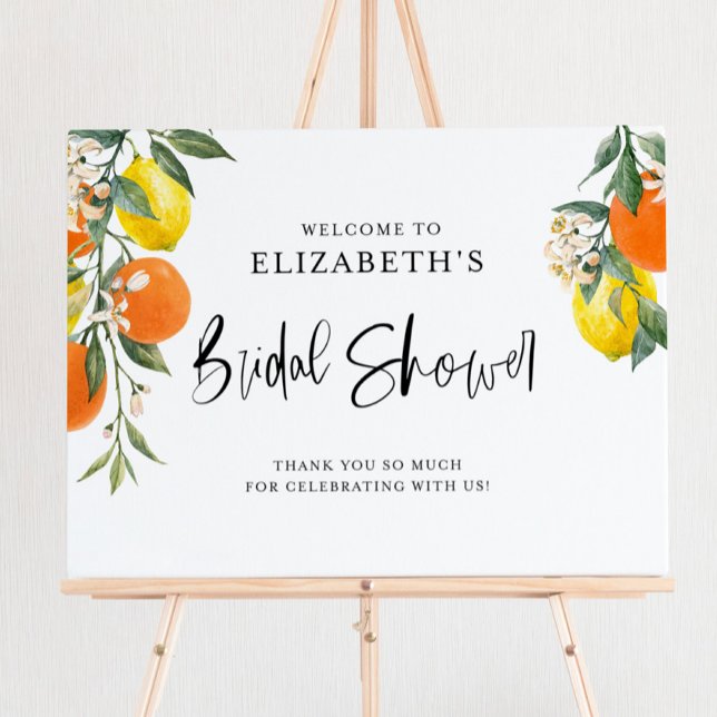 Summer Bridal Shower Welcome Sign Template - Print (Creator Uploaded)
