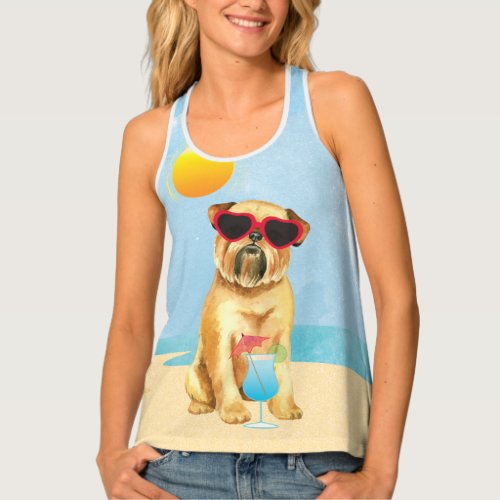 Summer Brussels Griffon All_Over_Print Tank Top