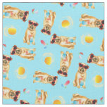 Summer Brussels Griffon Fabric