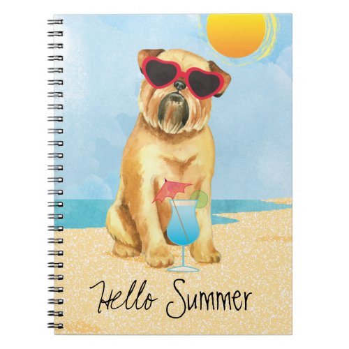 Summer Brussels Griffon Notebook