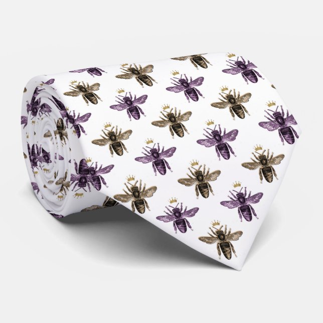 Summer Bumble Bee Neck Tie (Rolled)