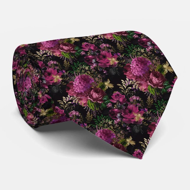 Summer Bumble Bee Neck Tie (Rolled)