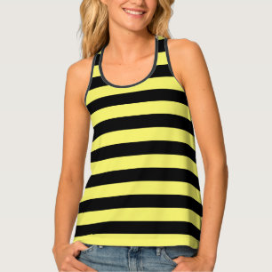 SUMMER BUMBLE BEE STRIPES TANK TOP