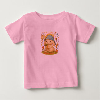 Summer Bunny Delight: Cute Kids' T-Shirt