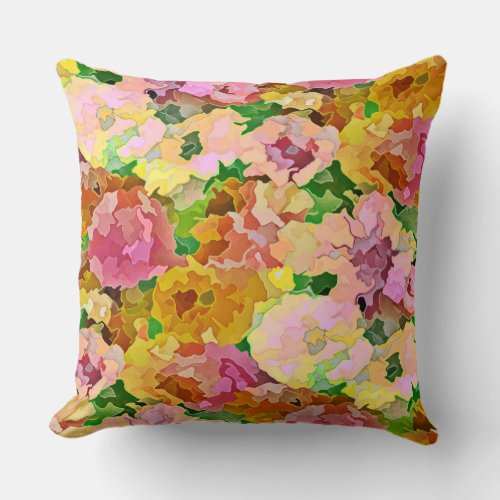 Summer Butter Throw Pillow