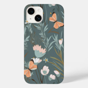 Summer Butterflies and Wildflowers Case-Mate iPhone 14 Case
