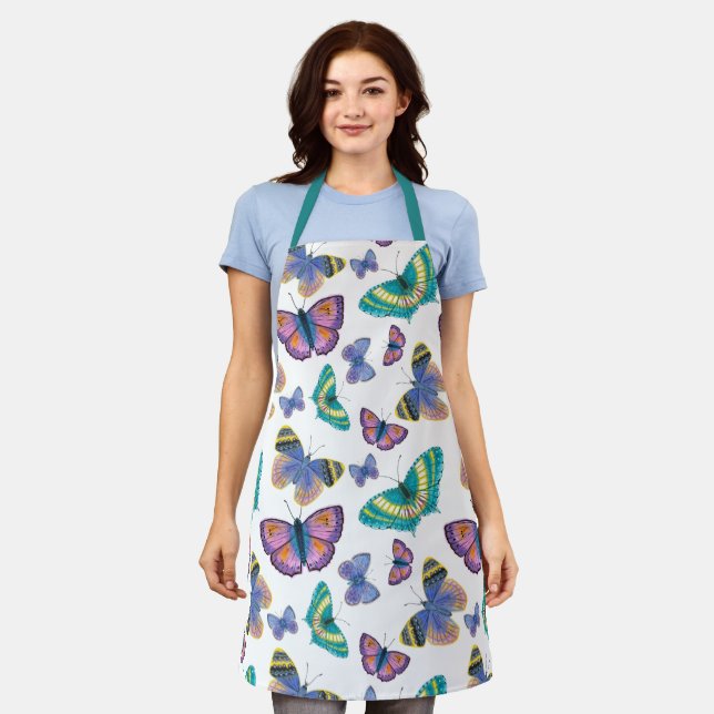Summer Butterflies Apron (Worn)