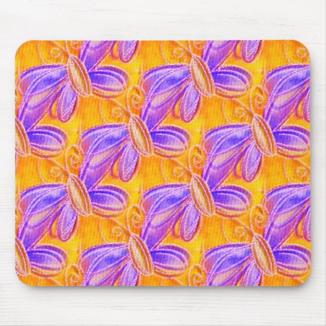 Summer Butterflies Bright Mouse Pad (Front)
