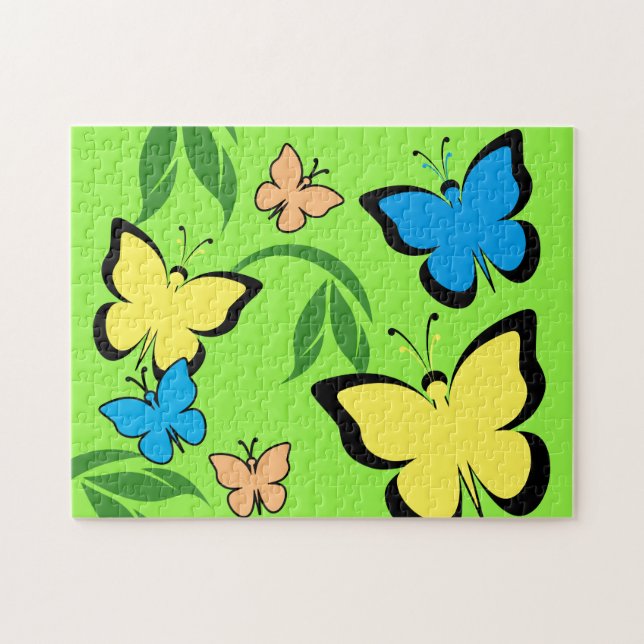 Summer Butterflies Jigsaw Puzzles (Horizontal)