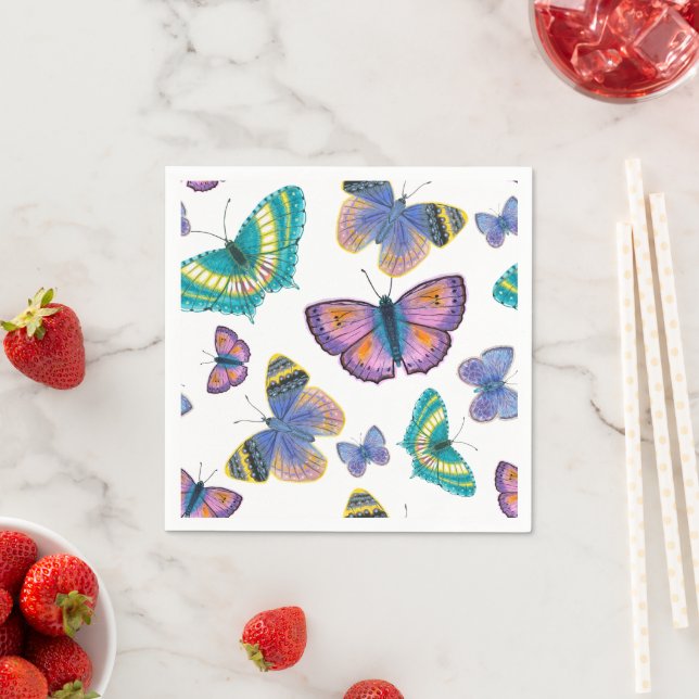 Summer Butterflies Napkins (Insitu)