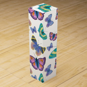 Summer Butterflies Wine Box