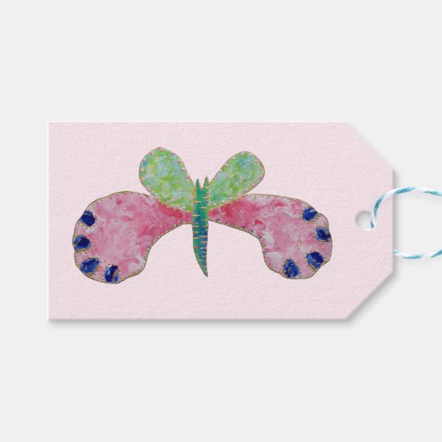 Summer Butterfly Gift Tag (Front (Horizontal))