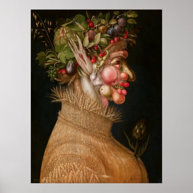 Summer by Giuseppe Arcimboldo (1563) Poster (Front)