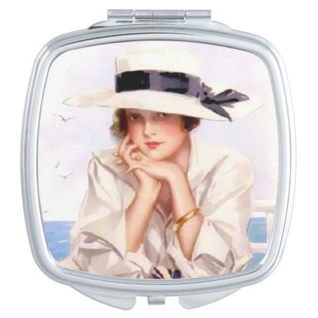 Summer by the Seaside Compact Mirror (Front)