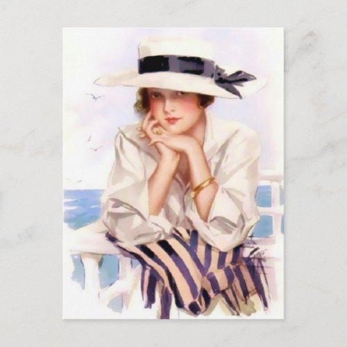 Summer by the Seaside Postcard