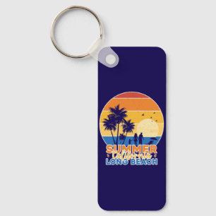 Summer California Long Beach-66594 Keychain