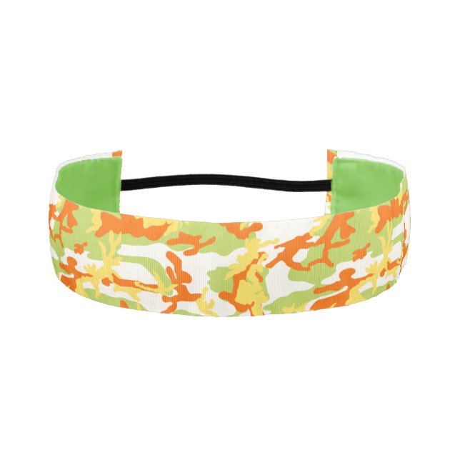 Summer Camo Pattern Athletic Headband (Front)