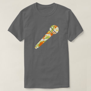 Summer Camo Pattern Microphone T-Shirt