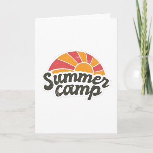 Summer camp card