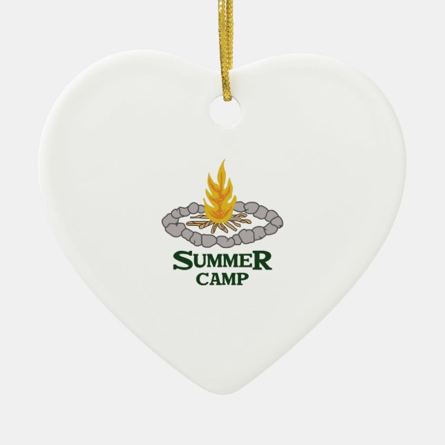 SUMMER CAMP CERAMIC ORNAMENT (Front)