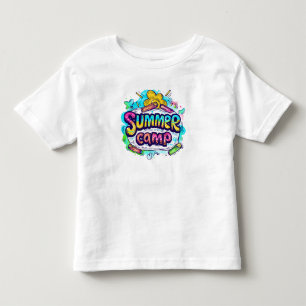 Summer Camp - Colorful Summer Camp Toddler T-shirt