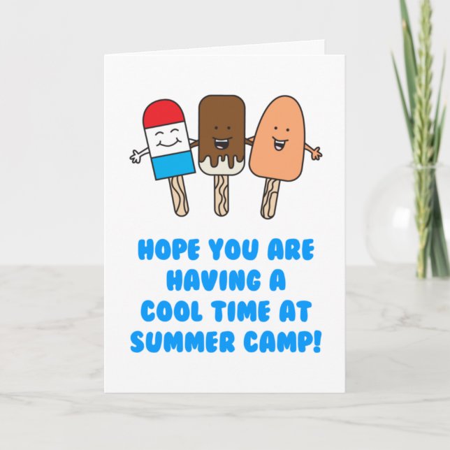 Summer Camp Cool Time Card (Front)