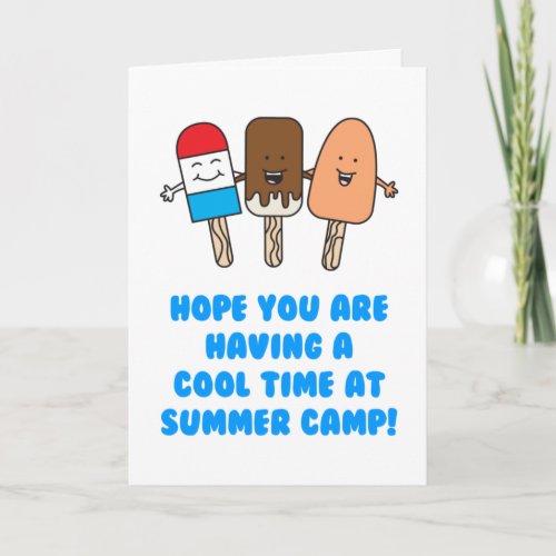 Summer Camp Cool Time Card