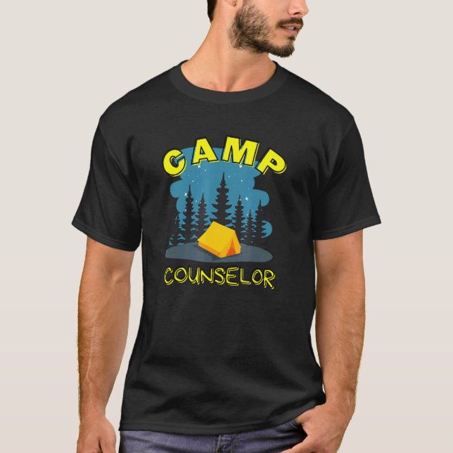Summer Camp Counselor Director Camper Camp T-Shirt (Front)