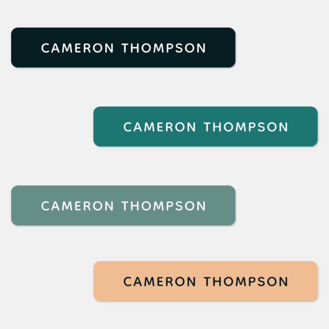 Summer Camp Custom Name Iron On Clothes Kids' Labels (Group)