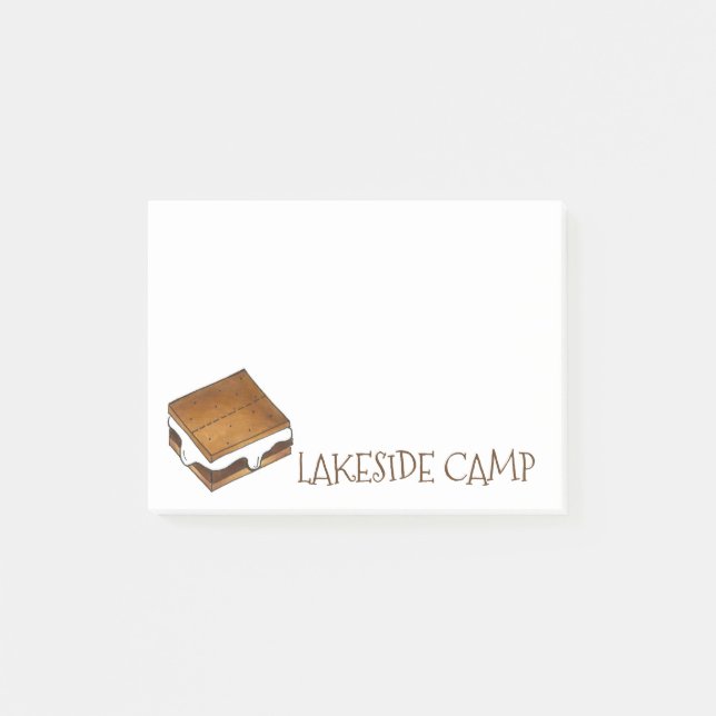 Summer Camp Custom Smore S'mores Notes (Front)
