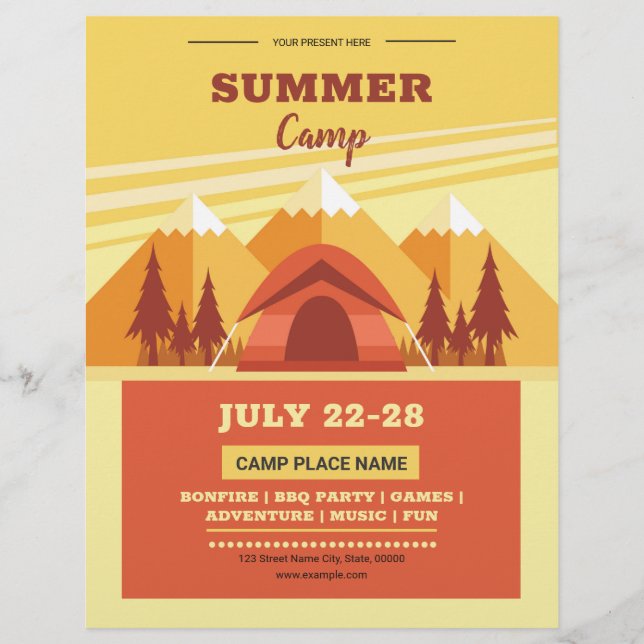 Summer Camp Flyer (Front)