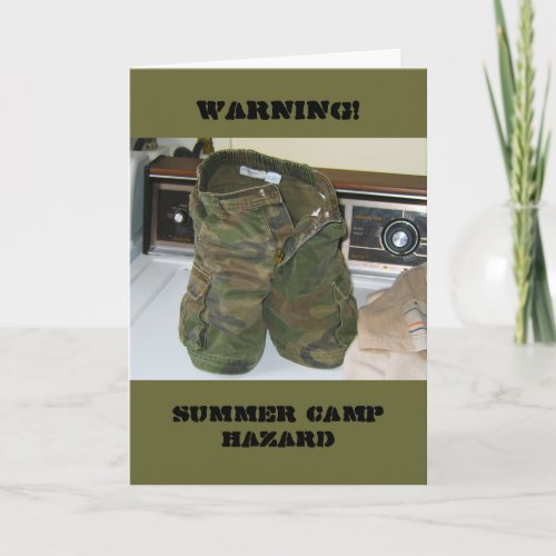 Summer Camp Hazard Card