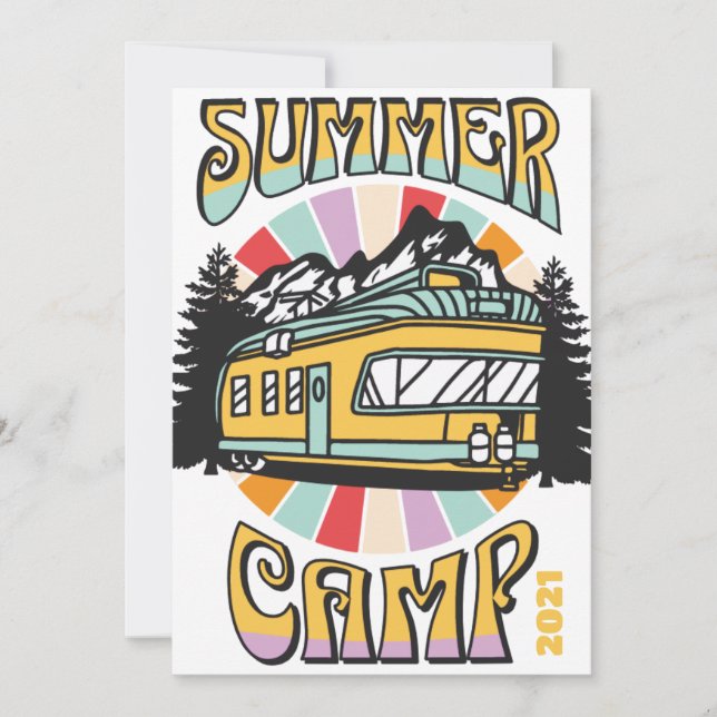 summer camp holiday seasonal cards (Front)