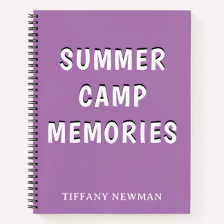 Summer Camp Memories Notebook
