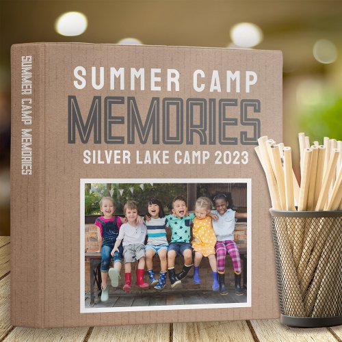Summer Camp Memories Scrapbook Photo 3 Ring Binder