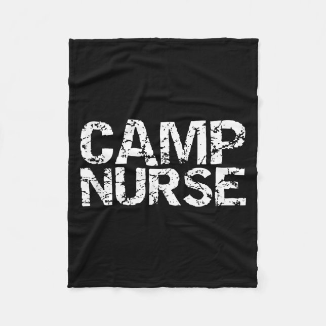 Summer Camp Nurse Gift Appreciation Idea For Camp  Fleece Blanket (Front)