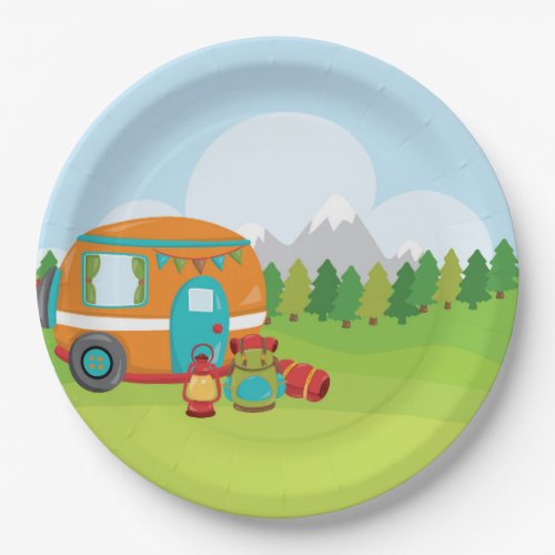 Summer Camp Paper Plates